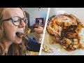 English Food - Tasting DELICIOUS English Pies + Staying in a Tiny House! (Cirencester, England)