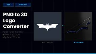 I Made a Script That Turns Any PNG Logo Into a 3D Model in One Click