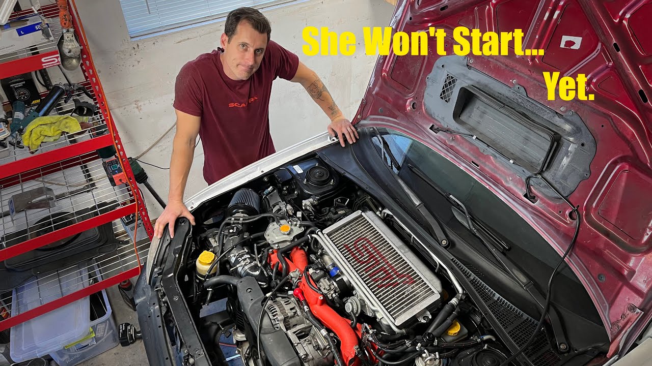 The hybrid 03 WRX fuel lines get installed and she won't start. YouTube
