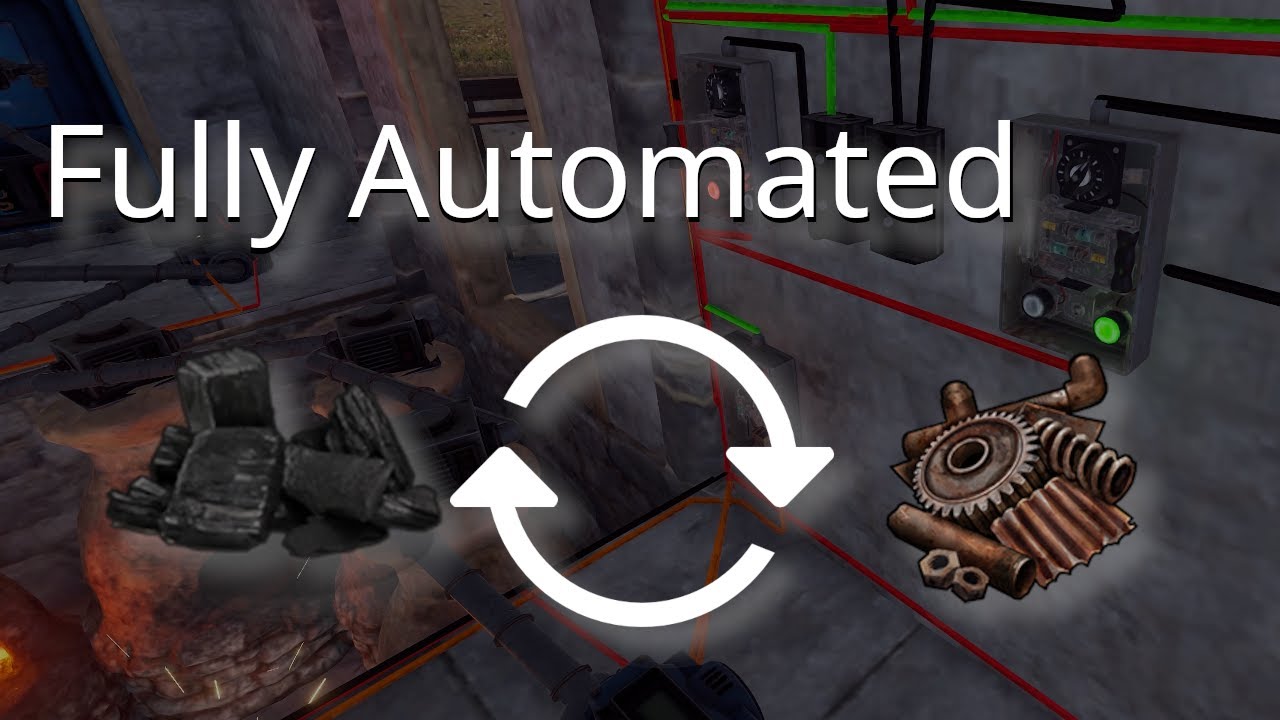 Fully Automated Charcoal Shop (Passive Scrap) - Rust Industrial Update ...