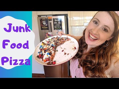 how-to-make-a-chocolate-pizza-~-messy-junk-food-pancake-~-easy-cooking-recipe