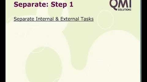 Set-up Time Reduction