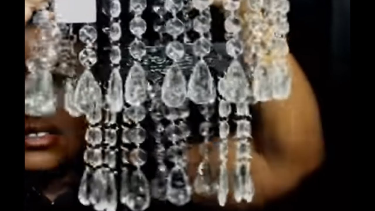 Diy Glam Chandelier Tutorial Using A Flower Pot Holder You Diy Glam Chandelier Tutorial Using A Flower Pot Holder