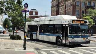MTA: B94, Q63, B62, Q39, Q67, Q69 bus action at Court Square (Q39 and Q67 MTABC to NYCT transfer)
