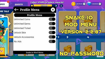 Snake.io Mod Menu Version 2.2.87 | No Key | No Password