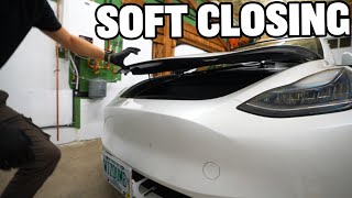 Tesla Model Y & 3 Soft Closing Frunk Install! screenshot 4