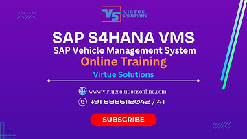 SAP VMS Online Training || Virtue Solutions || SAP Vehicle Management System || SAP VMS Demo