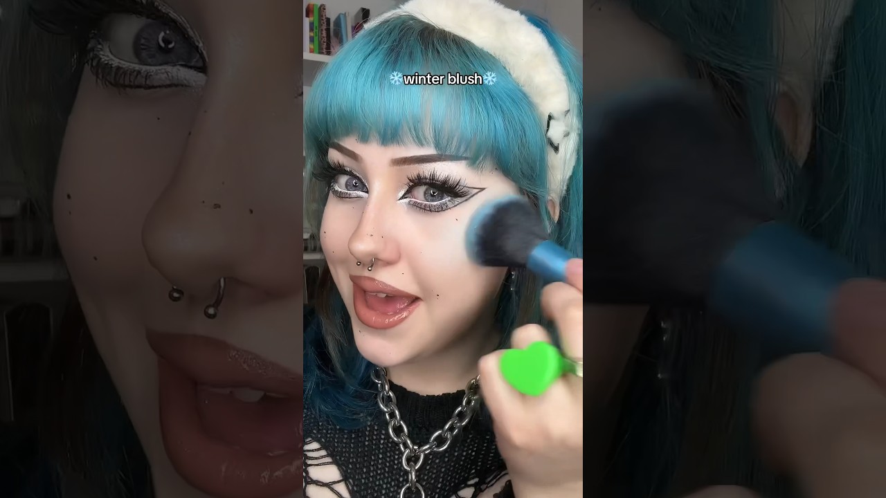 trying BLUE blush😳❄️ i didn’t expect to love this as much as i do omg.. what do you guys think??🩵