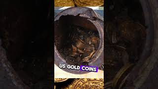 Extraordinary discovery: Buried treasure #TreasureHunt #GoldCoins