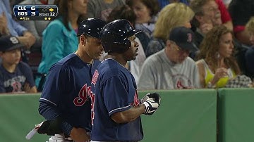 CLE@BOS: Bourn tacks on to the lead with RBI single