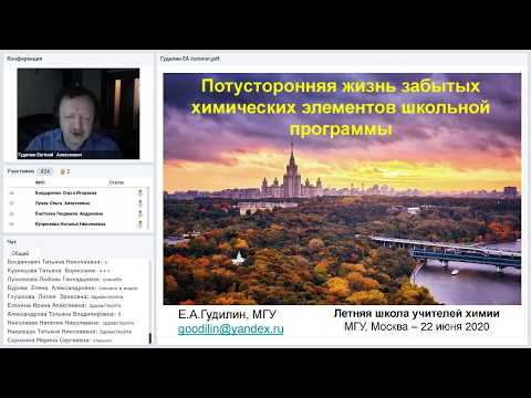 22/06/2020 Гудилин Е.А.Потусторонняя жизнь забытых химических элементов школьной программы