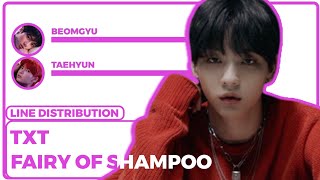 [REQUESTED] TXT - FAIRY OF SHAMPOO (line distribution) ||| adorejoon