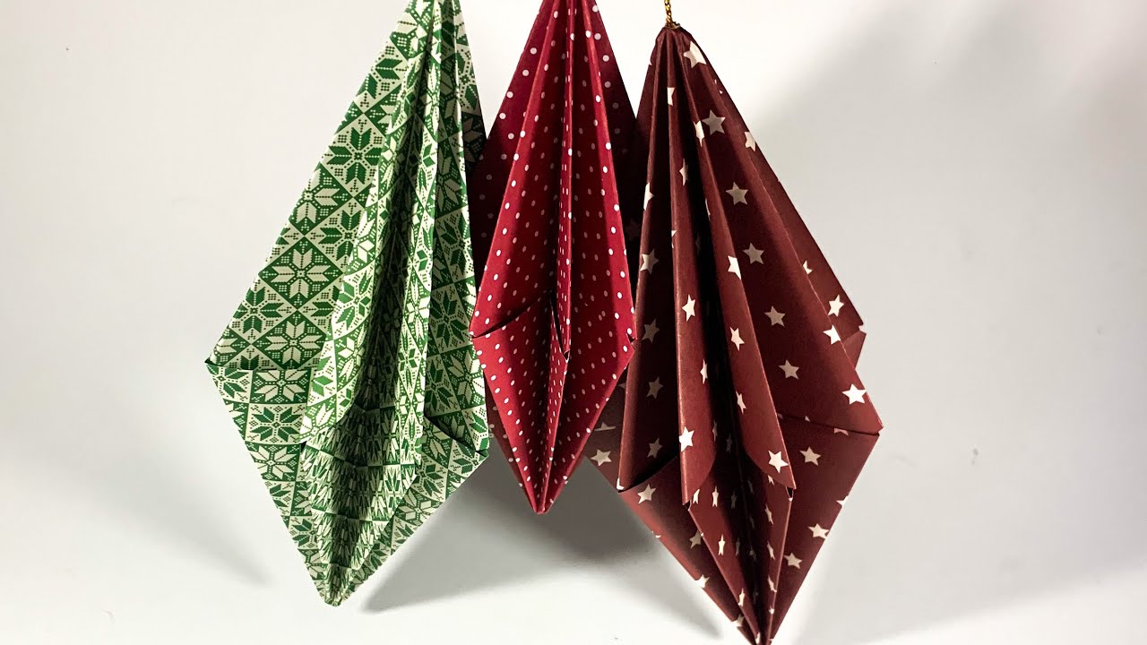 Origami Christmas Ornament YouTube