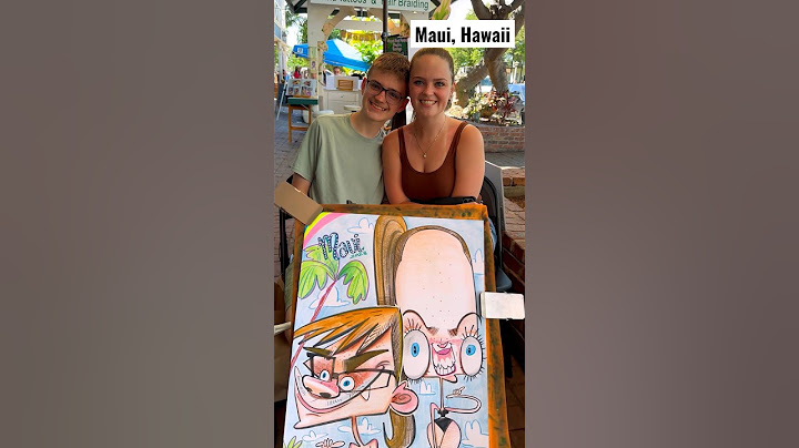 He hadn’t laughed that hard before! #caricature #art #hawaii #maui #artist #lahaina #caricatures