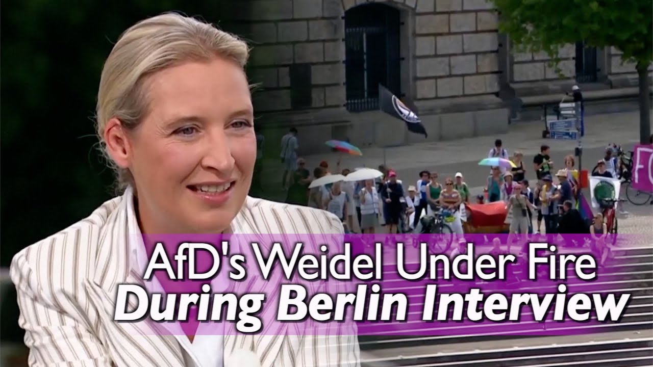 'I'm worried about Germany' AfDleader Alice Weidel's Berlin interview disrupted by protests
