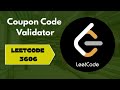 Coupon Code Validator | Leetcode 3606 | Easy explanation