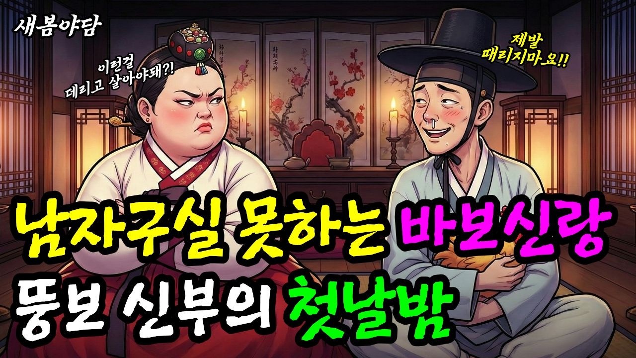 남자 구실도 못하는 바보신랑과 뚱보신부의 첫날밤 ㅣ 야담·민담·전설·설화·옛날이야기