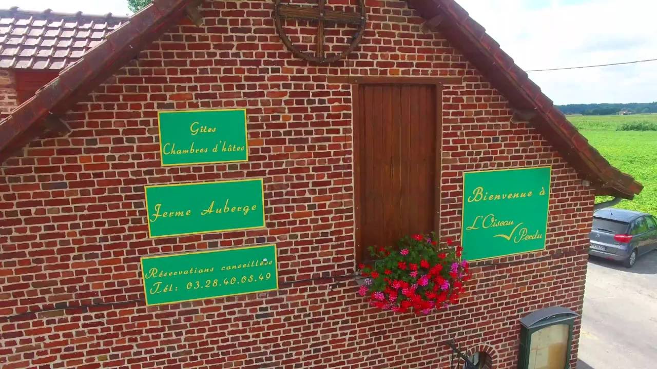 Auberge de l'oiseau Perdu Merville vue du ciel