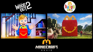 INSIDE OUT 2 VS McDonald’s x Minecraft Super Happy Meal Promotional AD Side By Side Comparison