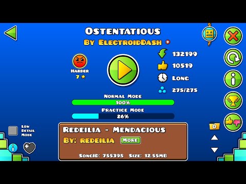 Ostentatious by ElectroidDash [Harder] Geometry Dash 2.11 | DELF ElectroidDash #4
