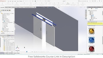 Sliding Door Mechanism in Solidworks