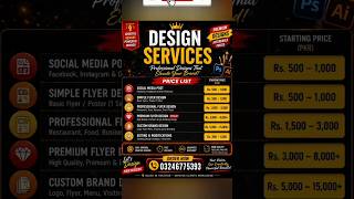 Professional Graphic Design Services 🔥 | Flyer, Logo &amp; Social Media Design | HB Visuals #short