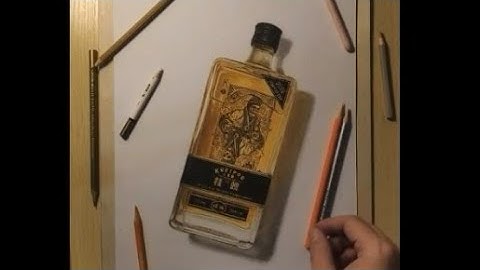 Drawing of a simple glass - How to draw 3D Art