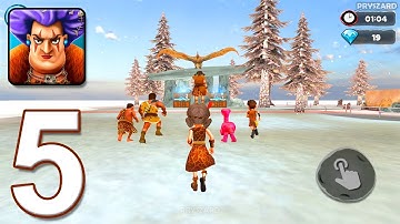 Scary Teacher Stone Age - Gameplay Walkthrough Part 5 - New Update MiniGames (iOS, Android)