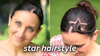 4th of July Star Hairstyle | 5 Minutes