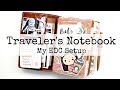 Everyday Traveler's Notebook Setup - B6 Slim Chic Sparrow Mr Darcy Toffee Planner Journal