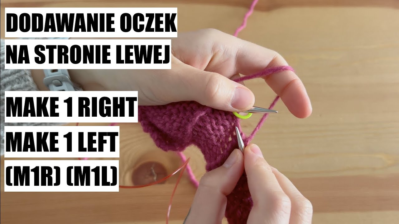 M1R M1L Dodawanie oczek na stronie lewej