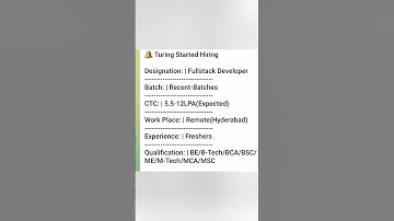 Turing Work From Home Job 2025 hiring Full stack Developer | Bachelor’s/Master’s Degree