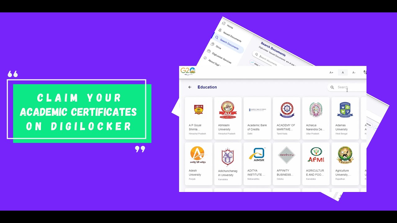 Claim your Academic Records on DigiLocker - YouTube