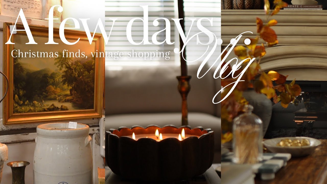 VLOG | Находки рождественских украшений, винтажные покупки, рождественское видение, болтовня, нов...