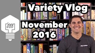 Variety Vlog Nov '16: BGG.con16, 6 Games of Note, Q&A and more! - JonGetsGames