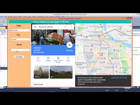 How to Display Google Maps in VB.NET