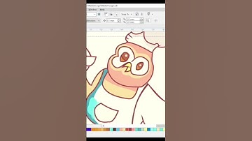 ilustrasi animasi with Corel Draw  #desain  #art  #grafis  #smk #coreldraw #tutorial