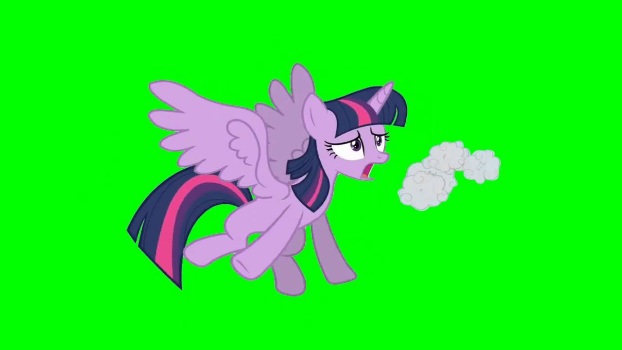Twilight Coughing on Clouds - Green Screen Ponies - YouTube