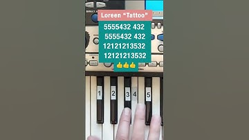 Thumbnail of Loreen - Tattoo (Piano tutorial) #eurovision2023 #loreen #piano #tutorial #notes #howtoplaypiano