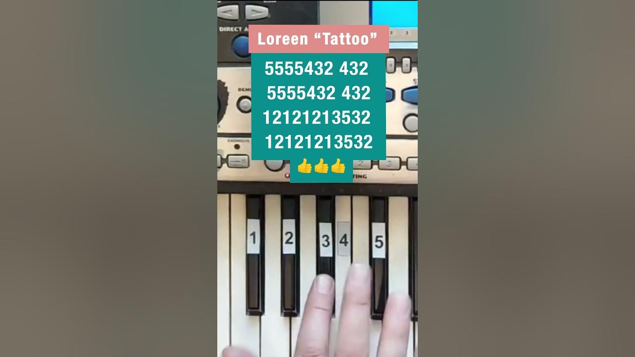 Loreen - Tattoo (Piano tutorial) #eurovision2023 #loreen #piano #tutorial #notes #howtoplaypiano