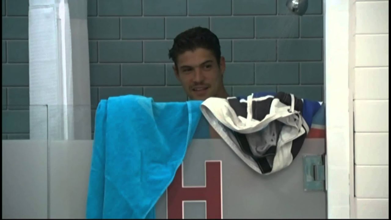 6/30 10:54pm - Frankie Watches Zach Shower. Jocosta Likes it Too