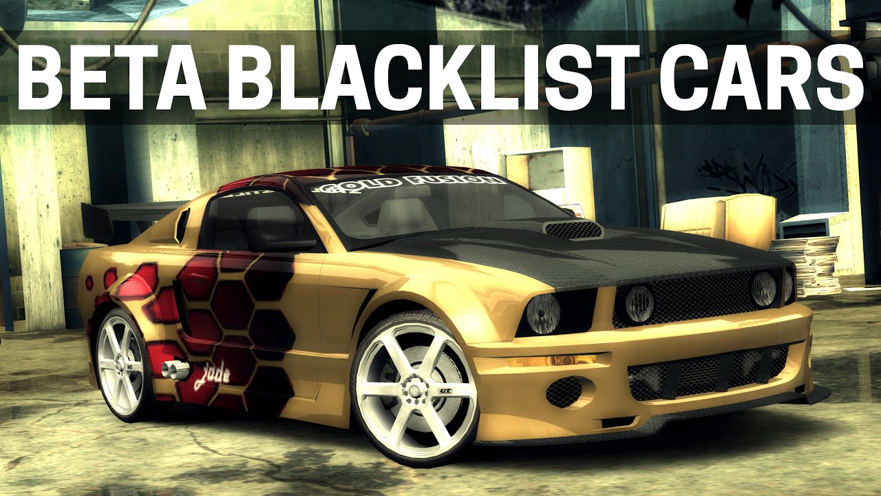 nfs most wanted blacklist cars