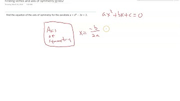 alg1 finding vertex and axis of symmetry by hand and with desmos ixl bb2