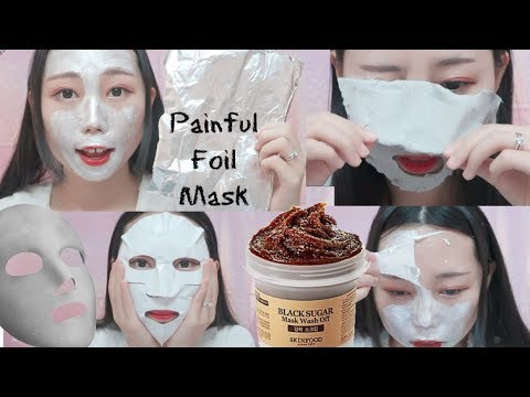 Black mask painful peel off