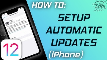 HOW TO: Turn on Automatic Software Updates (iOS 12)