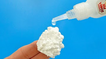 Super Glue and Styrofoam ! Pour Glue on Styrofoam and Amaze With Results