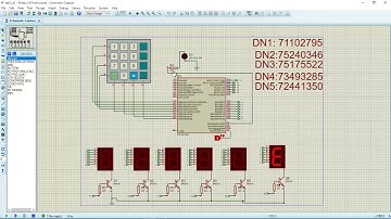Display leds 7 segmentos y teclado matricial en microcontrolador 18F4550