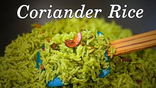 Coriander Rice Recipe | How to make Coriander Rice in English | Lunch Box Recipe | Variety Rice screenshot 4