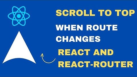 React Scroll to Top on page change with React Router