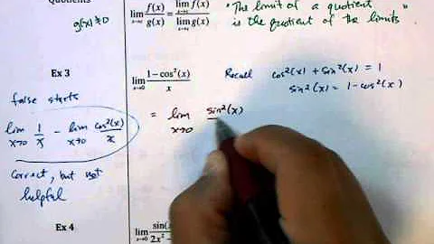 Limit of Product and Quotient
